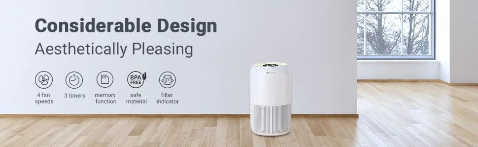 Home Portable Ture HEPA Filter Air Purifier