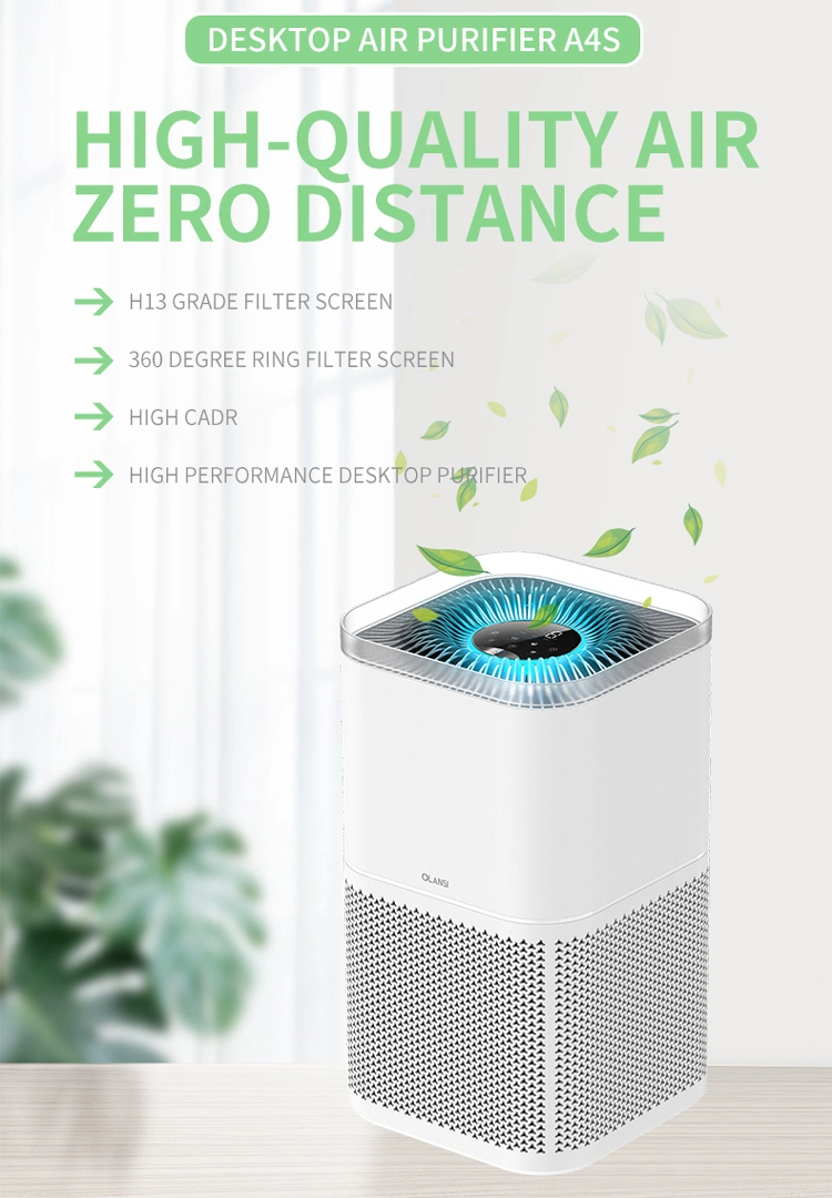 2022 Best Selling Room Desktop Smart WiFi Tuya Air Purifier Portable Home Odors Remove HEPA Air Purifiers