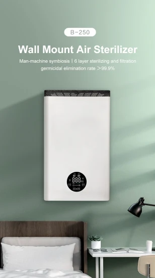 Purificador de aire portátil HEPA, filtro de aire para refrigerador de escritorio, purificador OEM UVC con sistema de purificación de aire para el hogar