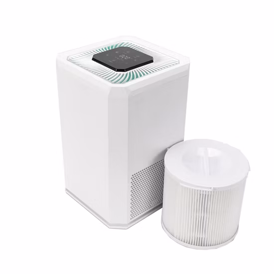 Purificador de aire portátil de modo automático con luz UV OEM, purificador HEPA para el hogar con pantalla para el hogar